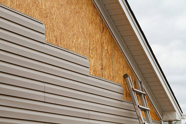 Professional Siding Installation technician working in Saint Leo, FL